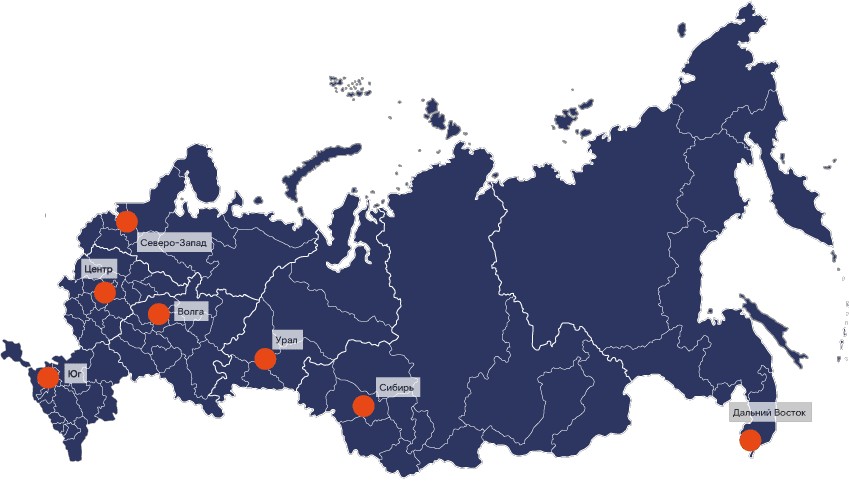 Банк россии филиалы в россии карта